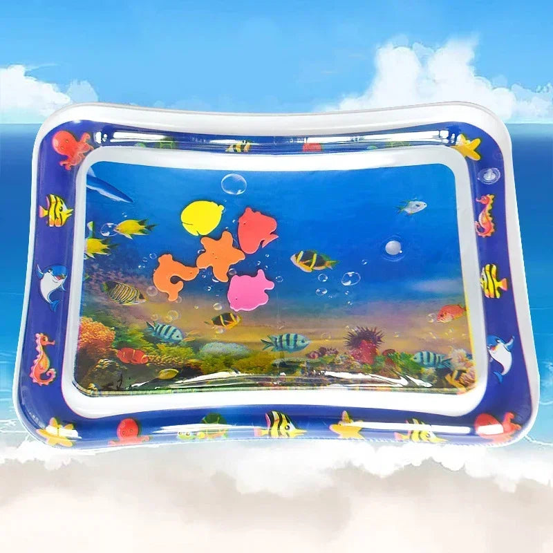 Baby Water Play Mat Inflatable Cushion PVC Infant Tummy Time Toddler Water Pad for Kids Early Education Developing Activity Toys