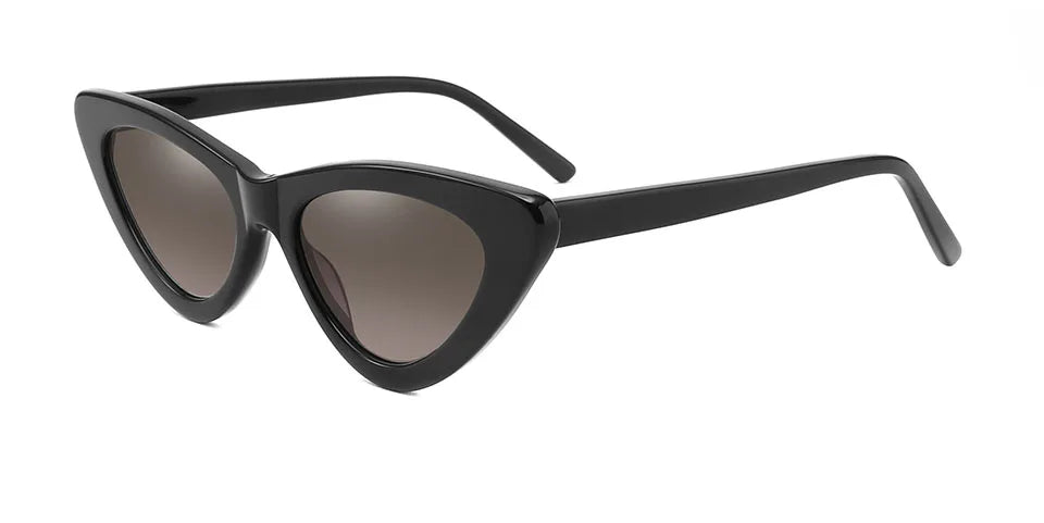 Acetate Cat Eye Sunglasses Women Leopard Brand Designer Cateye Glasses Female Flat Oversized UV400 Shades Trendy Oculos Femino