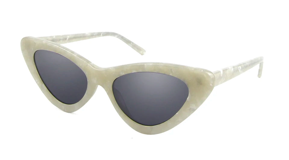Acetate Cat Eye Sunglasses Women Leopard Brand Designer Cateye Glasses Female Flat Oversized UV400 Shades Trendy Oculos Femino
