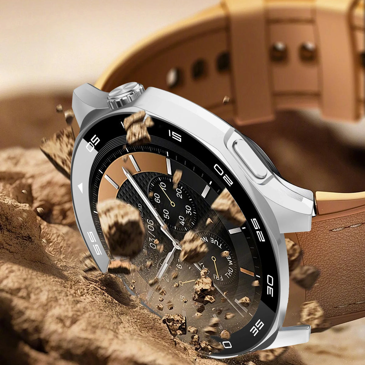 PC + Tempered Glass Case For Huawei Watch GT6 46mm Full Cover Screen Protector Bumper for Huawei Watch GT6 46mm Cover Protector