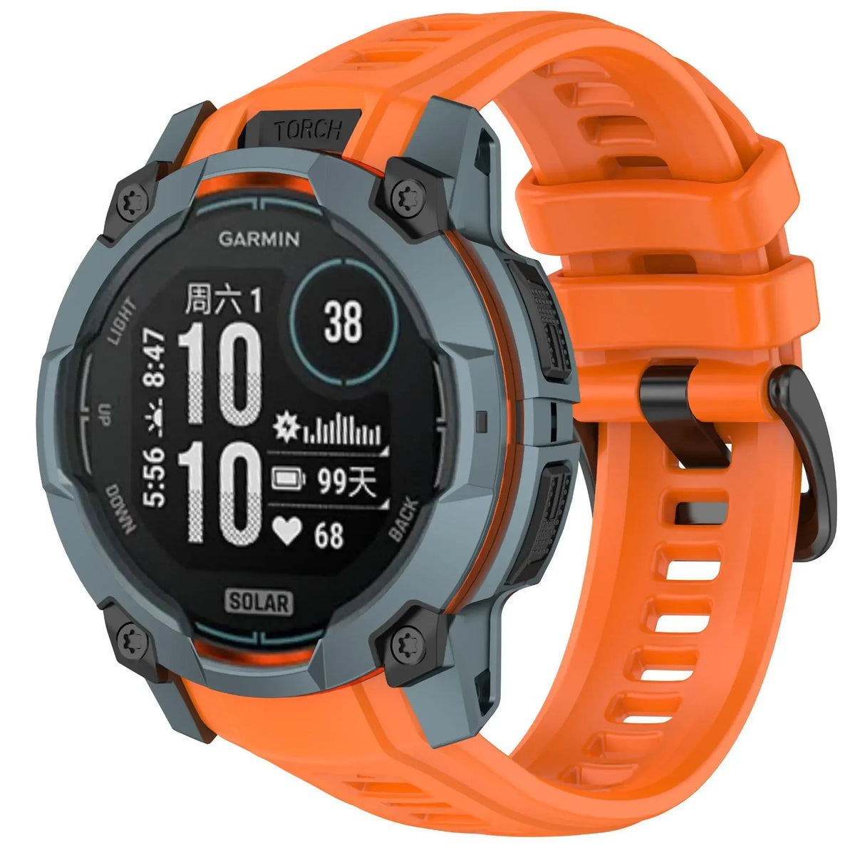 Official Soft Silicone Strap For Garmin Instinct 3 Amoled 50mm 45mm Bracelet Replace Wristband Garmin Instinct 3 Solar 45mm 50mm
