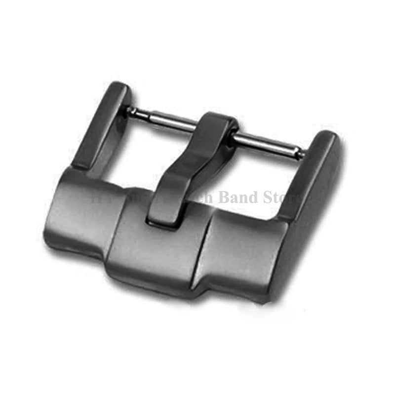 18mm 20mm 24mm Stainless Steel Watch Buckle for Silicone Strap Clasp Metal Pin Clasp Brushed Silver Black Gold Watch Accessories