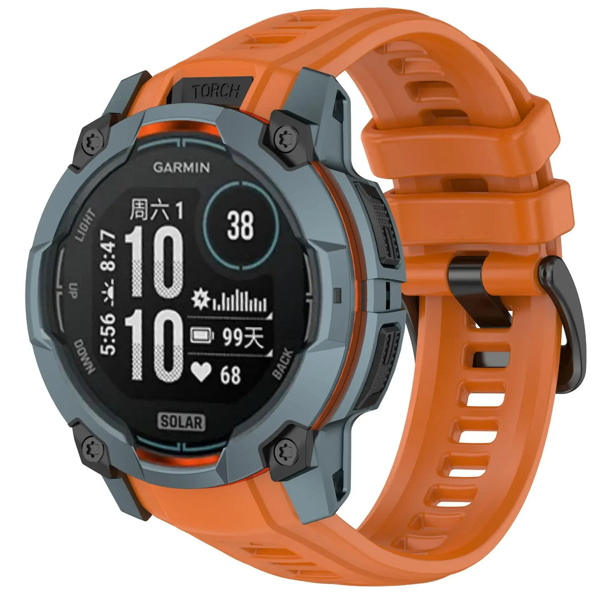 Official Soft Silicone Strap For Garmin Instinct 3 Amoled 50mm 45mm Bracelet Replace Wristband Garmin Instinct 3 Solar 45mm 50mm