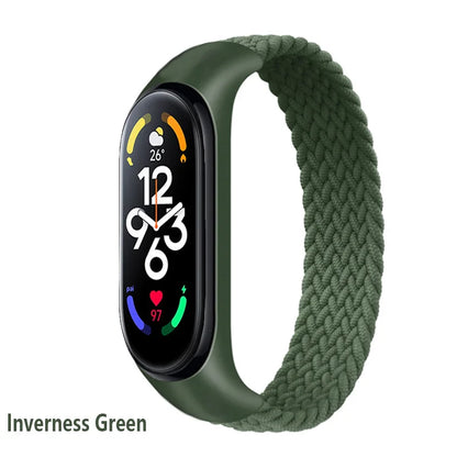 Bracelet for Xiaomi Mi band 6 7 Strap Nylon Braided SOLO LOOP pulseira bracelet Miband5 Wristband belt Mi band 5 4 3 6 correa
