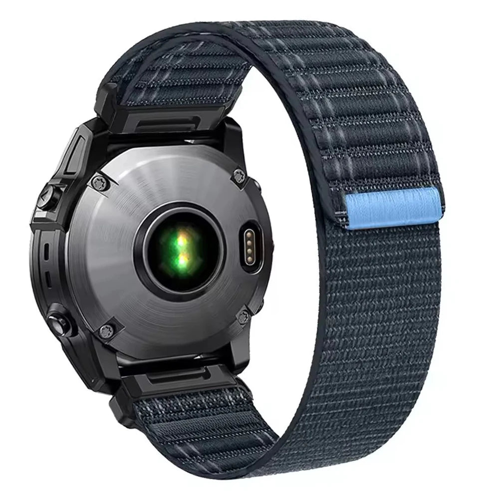 22 26mm QuickFit Nylon Sports Strap For Garmin Quatix 8/Enduro 3/Epix Gen2/Instinct 3/Fenix8 Pro E 5 6 7 7X Breathable Watchband