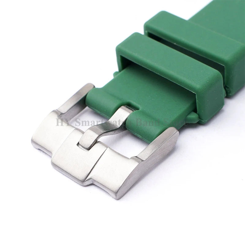 18mm 20mm 24mm Stainless Steel Watch Buckle for Silicone Strap Clasp Metal Pin Clasp Brushed Silver Black Gold Watch Accessories