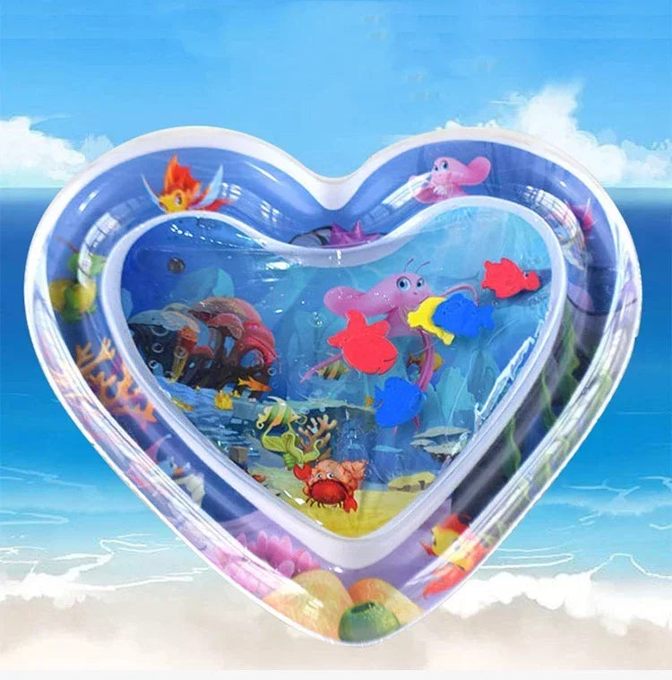 Baby Water Play Mat Inflatable Cushion PVC Infant Tummy Time Toddler Water Pad for Kids Early Education Developing Activity Toys