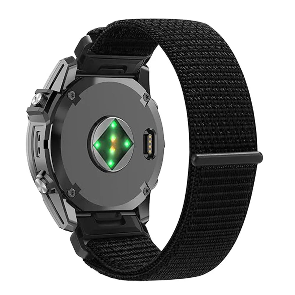 22 26mm QuickFit Nylon Sports Strap For Garmin Quatix 8/Enduro 3/Epix Gen2/Instinct 3/Fenix8 Pro E 5 6 7 7X Breathable Watchband