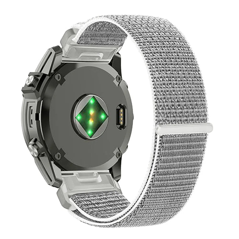 22 26mm QuickFit Nylon Sports Strap For Garmin Quatix 8/Enduro 3/Epix Gen2/Instinct 3/Fenix8 Pro E 5 6 7 7X Breathable Watchband