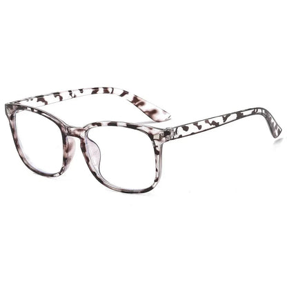1/2 Pairs Unisex Vintage Eyewea Square Frame Anti Blue Light Eyeglasses Black Clear Computer Glasses