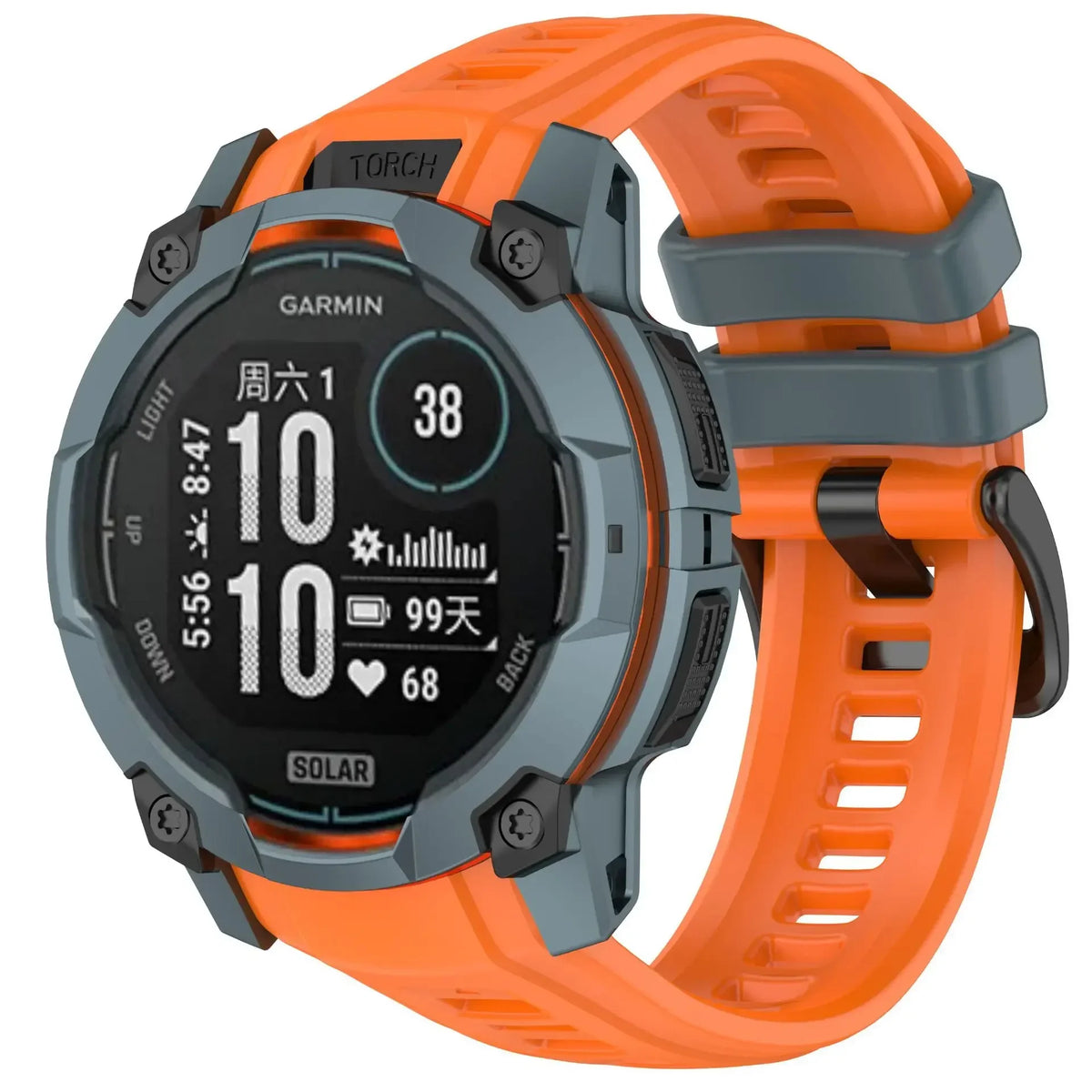 Official Soft Silicone Strap For Garmin Instinct 3 Amoled 50mm 45mm Bracelet Replace Wristband Garmin Instinct 3 Solar 45mm 50mm