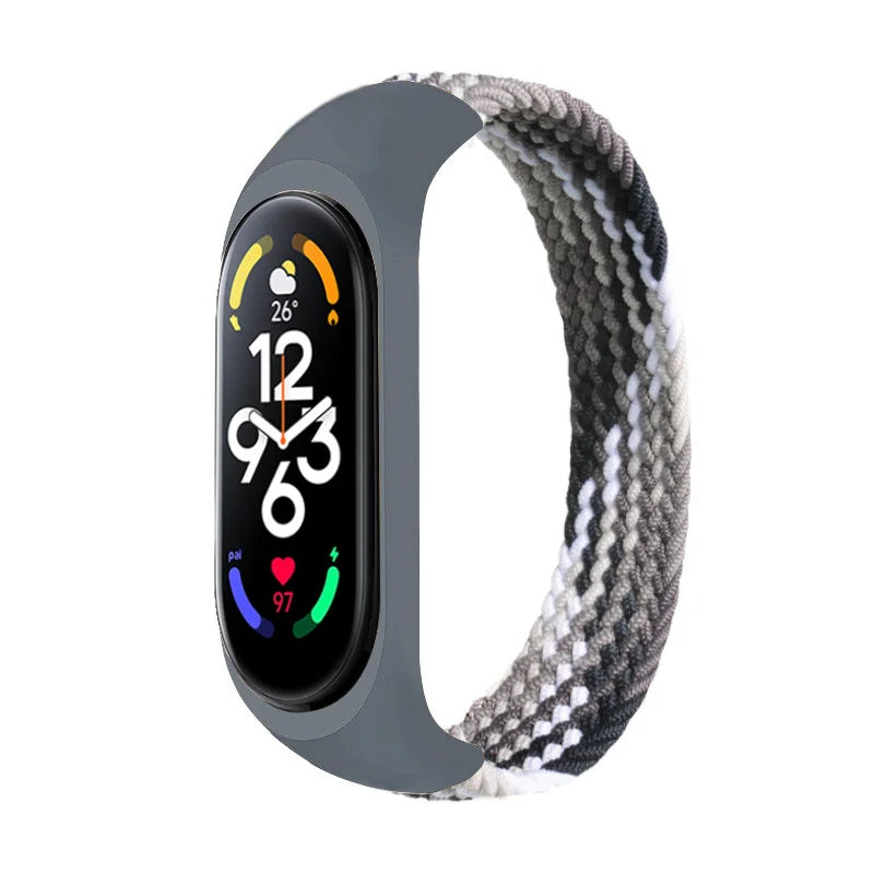Bracelet for Xiaomi Mi band 6 7 Strap Nylon Braided SOLO LOOP pulseira bracelet Miband5 Wristband belt Mi band 5 4 3 6 correa