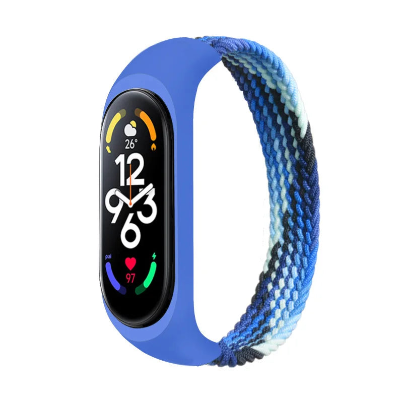Bracelet for Xiaomi Mi band 6 7 Strap Nylon Braided SOLO LOOP pulseira bracelet Miband5 Wristband belt Mi band 5 4 3 6 correa