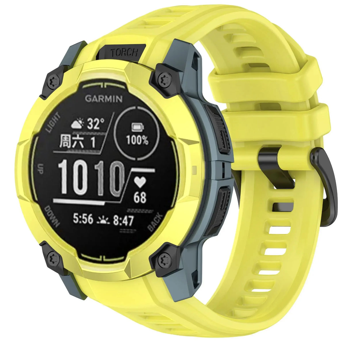 Official Soft Silicone Strap For Garmin Instinct 3 Amoled 50mm 45mm Bracelet Replace Wristband Garmin Instinct 3 Solar 45mm 50mm