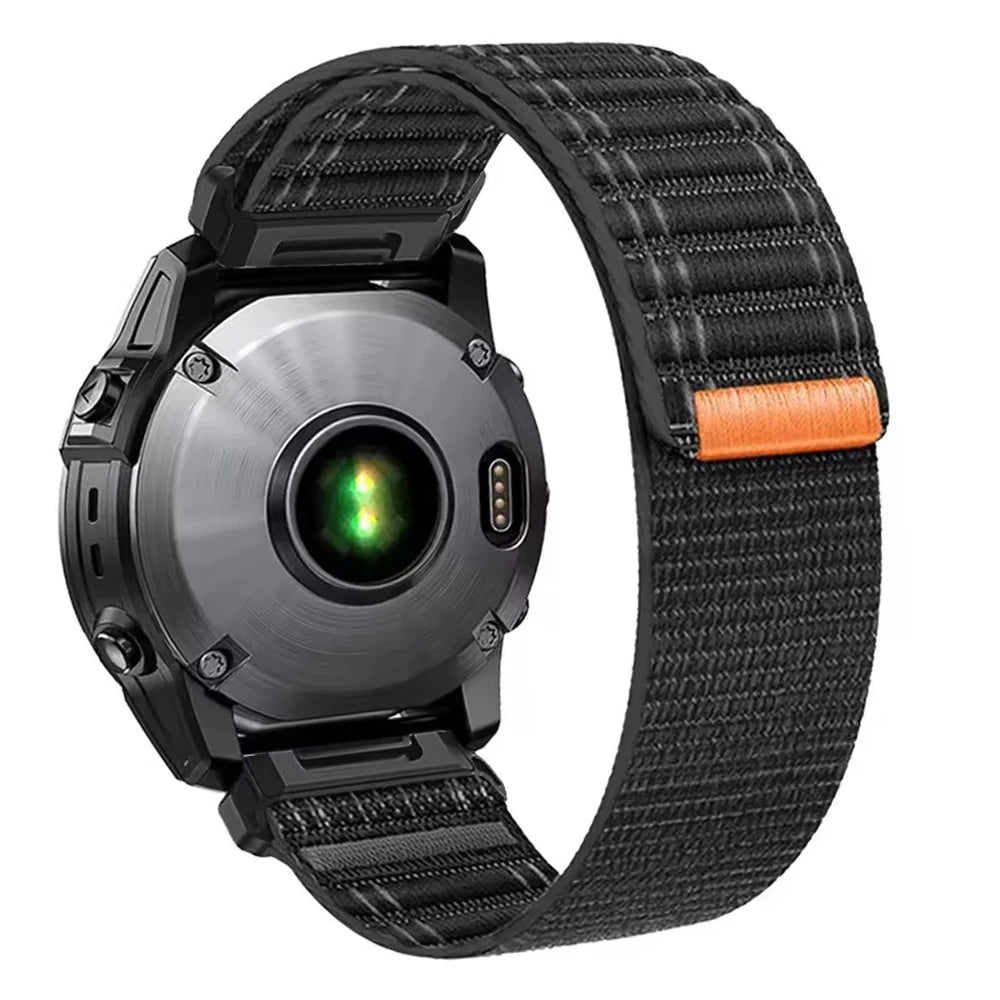 22 26mm QuickFit Nylon Sports Strap For Garmin Quatix 8/Enduro 3/Epix Gen2/Instinct 3/Fenix8 Pro E 5 6 7 7X Breathable Watchband