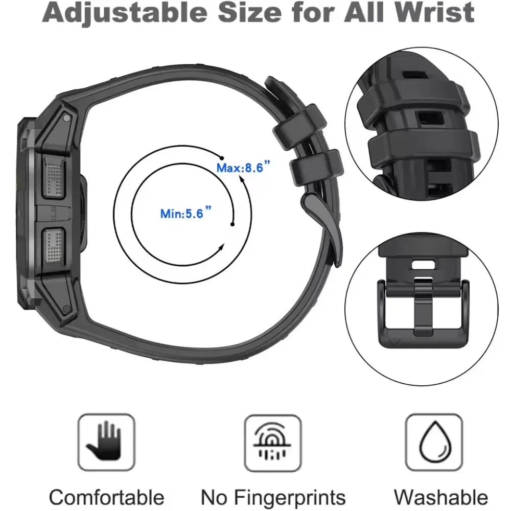 Official Soft Silicone Strap For Garmin Instinct 3 Amoled 50mm 45mm Bracelet Replace Wristband Garmin Instinct 3 Solar 45mm 50mm