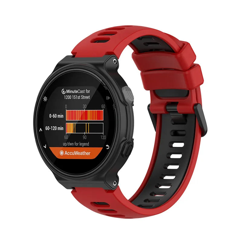 Rubber Strap For Garmin Forerunner 735XT 735 220 230 235 620 630 Smart Watch Wristband Replace Sport Bracelet Approach S20 S5 S6