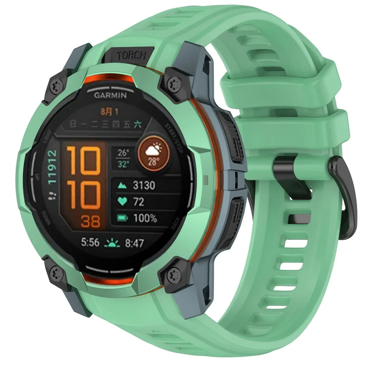 Official Soft Silicone Strap For Garmin Instinct 3 Amoled 50mm 45mm Bracelet Replace Wristband Garmin Instinct 3 Solar 45mm 50mm