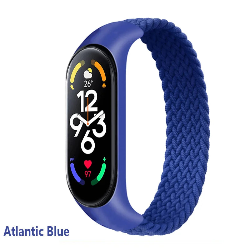 Bracelet for Xiaomi Mi band 6 7 Strap Nylon Braided SOLO LOOP pulseira bracelet Miband5 Wristband belt Mi band 5 4 3 6 correa