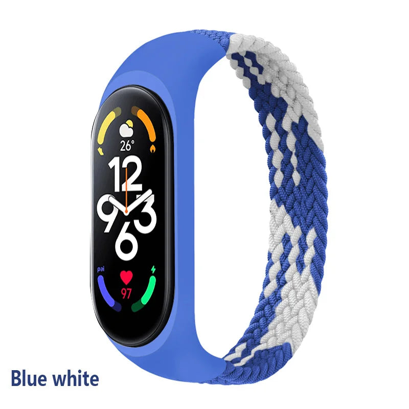 Bracelet for Xiaomi Mi band 6 7 Strap Nylon Braided SOLO LOOP pulseira bracelet Miband5 Wristband belt Mi band 5 4 3 6 correa