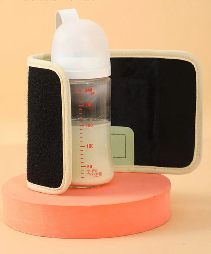 USB Charging Feeding Bottle Heater Heating Sleeve Milk Warmer 5 Temperature Adjust Insulated Breastmilk Warm Bag