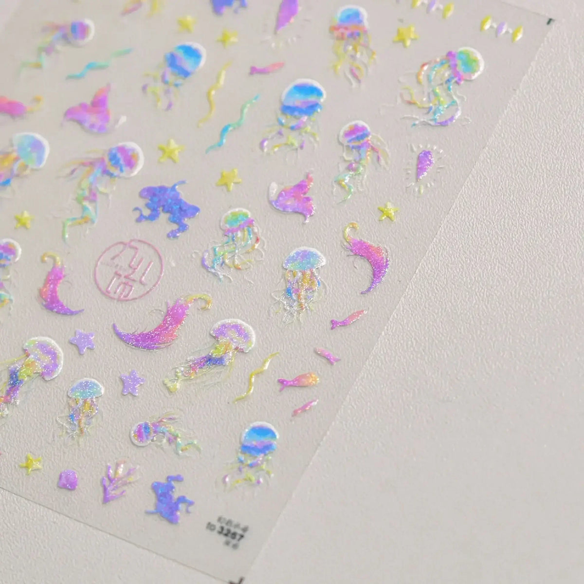 Shiny Gold Shell Starfish Conch Whale Sea Star Scallop Coral 5D Bowknot Adhesive Nail Art Sticker Summer Beach Manicure Decal