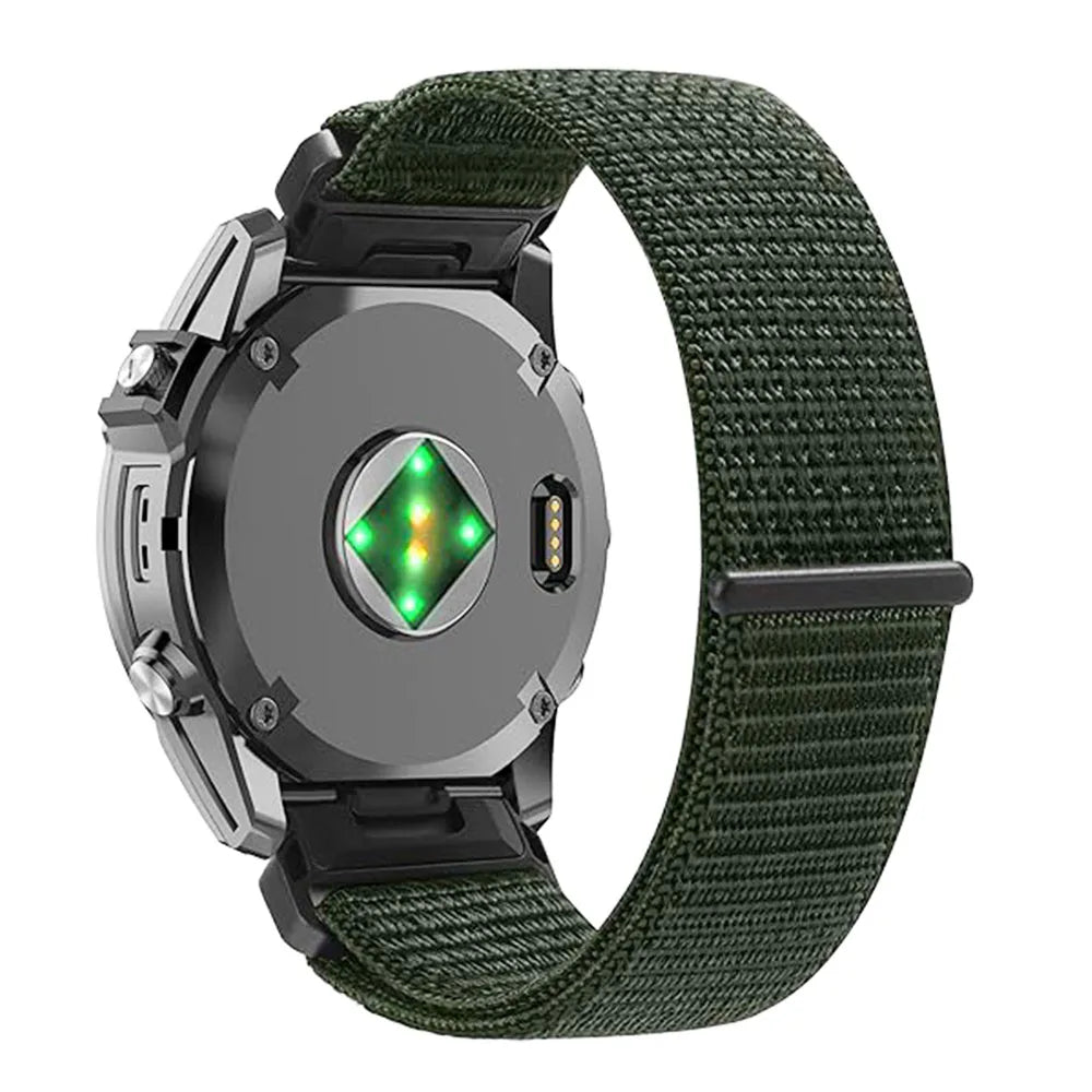 22 26mm QuickFit Nylon Sports Strap For Garmin Quatix 8/Enduro 3/Epix Gen2/Instinct 3/Fenix8 Pro E 5 6 7 7X Breathable Watchband