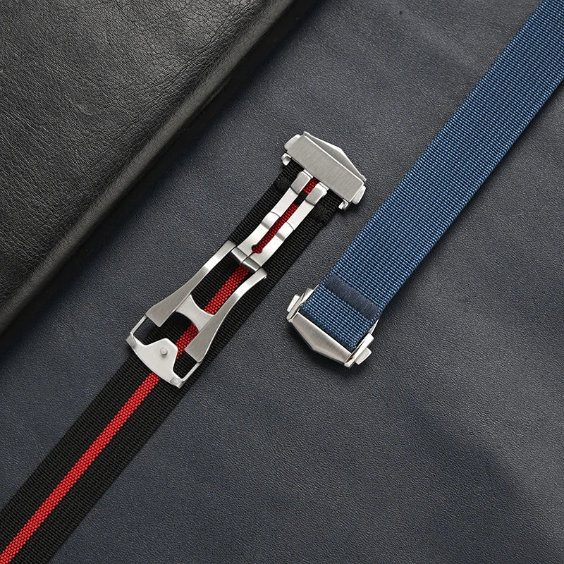 20MM UNIVERSAL SINGLE PASS NYLON STRAP FOR OMEGA MOONSWATCH PLANETS - SOFT COMFORTABLE NO SCRATCH UPGRADE BAND