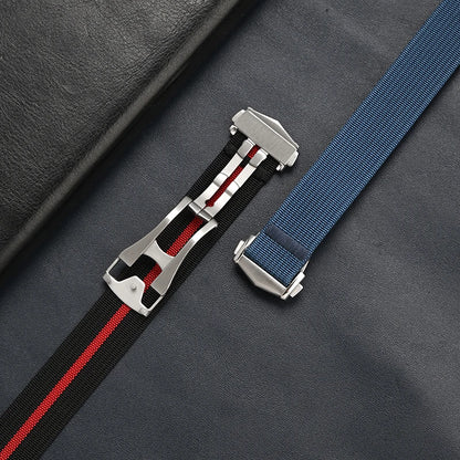 20MM UNIVERSAL SINGLE PASS NYLON STRAP FOR OMEGA MOONSWATCH PLANETS - SOFT COMFORTABLE NO SCRATCH UPGRADE BAND