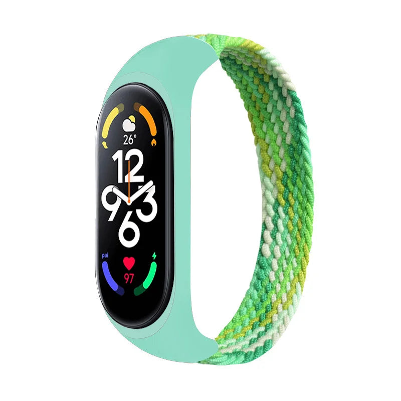 Bracelet for Xiaomi Mi band 6 7 Strap Nylon Braided SOLO LOOP pulseira bracelet Miband5 Wristband belt Mi band 5 4 3 6 correa