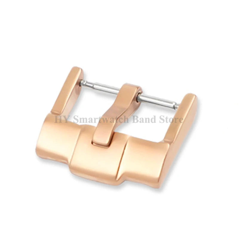 18mm 20mm 24mm Stainless Steel Watch Buckle for Silicone Strap Clasp Metal Pin Clasp Brushed Silver Black Gold Watch Accessories