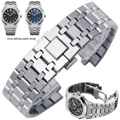 Браслет 26 мм из нержавеющей стали 316L для часов AP 15400 Audemars Piguet Royal Oak GA2100 2110, мужской ремешок для часов