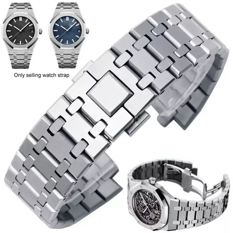 26mm  316L Stainless Steel Bracelet For AP 15400 Audemars Piguet Royal Oak GA2100 2110 Strap Men Watch Band