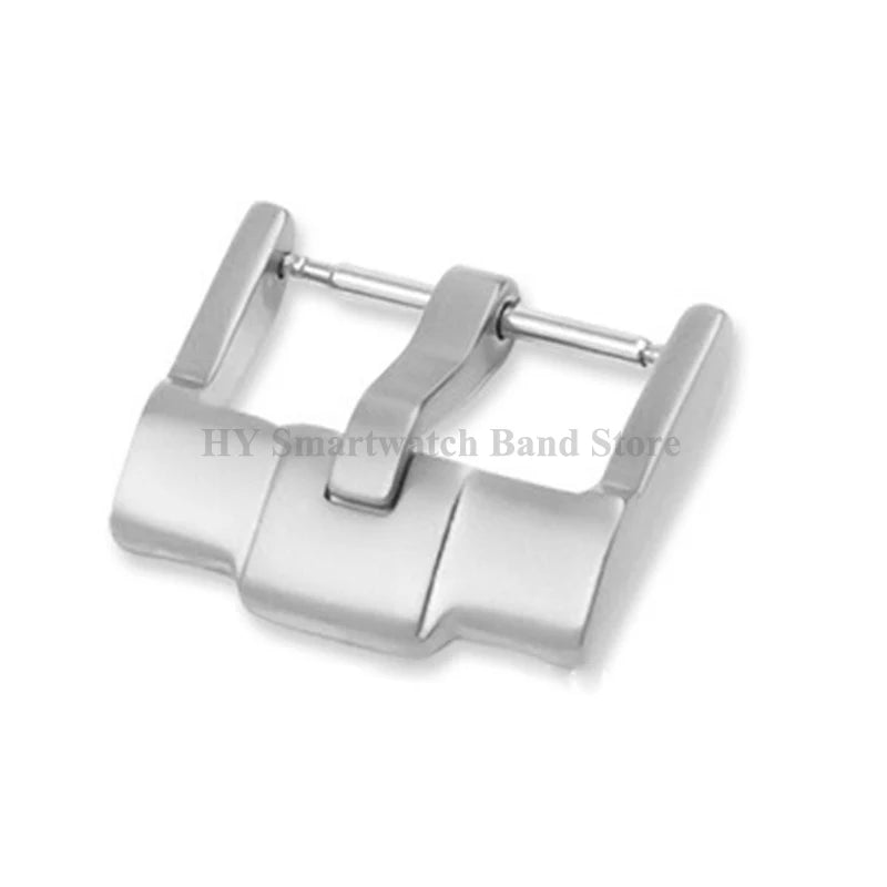 18mm 20mm 24mm Stainless Steel Watch Buckle for Silicone Strap Clasp Metal Pin Clasp Brushed Silver Black Gold Watch Accessories