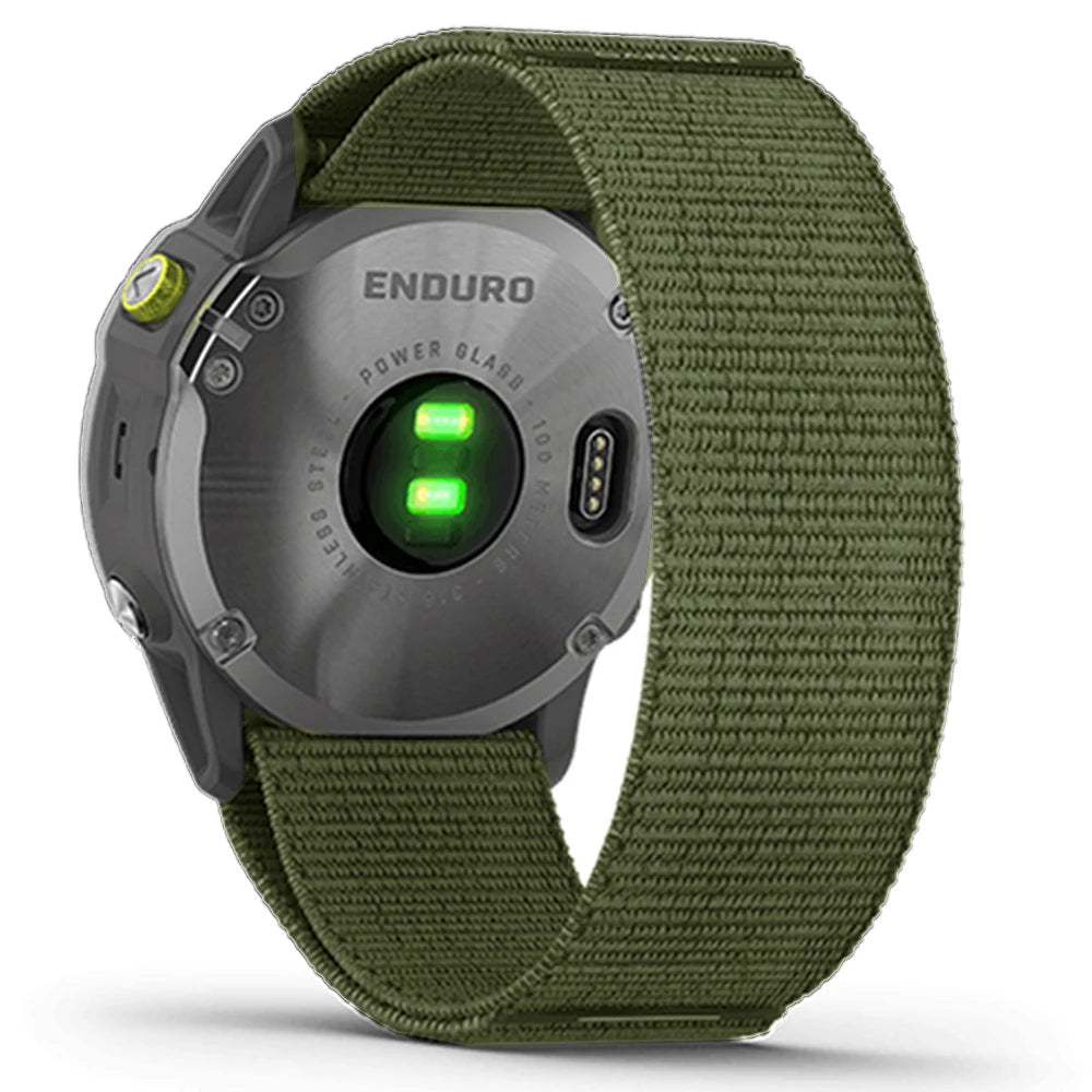 22 26mm QuickFit Nylon Sports Strap For Garmin Quatix 8/Enduro 3/Epix Gen2/Instinct 3/Fenix8 Pro E 5 6 7 7X Breathable Watchband