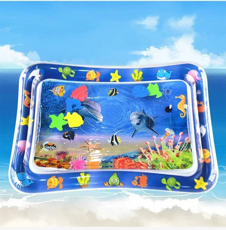 Baby Water Play Mat Inflatable Cushion PVC Infant Tummy Time Toddler Water Pad for Kids Early Education Developing Activity Toys